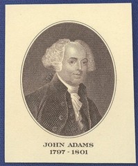 VINTAGE AMERICAN BANK NOTE Co. ENGRAVING: PRESIDENT JOHN ADAMS (125)