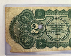 May 1875 $2 two dollars Reconstruction State Of Tennessee «payable warrant»