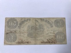 A&O-1861 $50 State Of Tallahassee, FLorida CR-3A INVERTED ERROR Fully Issued-FL