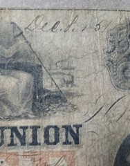 Bank of the Union Washington, D.C. $3 Obsolete Banknote Uncertified Ungraded