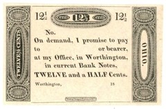 18__ Worthington Ohio 12 1/2 cents OH (L4065)