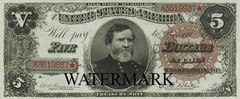 Fr 360 1890 $5 Treasury Note General George H. Thomas Currency Sheet REPRO
