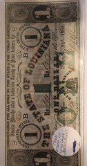 1862 $1 State of Louisiana, Baton Rouge Obsolete Note