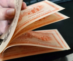FOOD STAMP COUPON USDA UNC 1971 A $2.00 A61207647A ONE FULL BOOK SCRIP TOKEN.