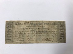 A&O-1862 5 Cents City Of Tuscaloosa,Alabama State Of AL-REVERSE