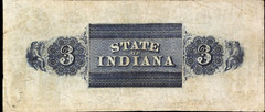 IN $3 GOSPORT Indiana The Citizens Bank July 1st, 1857 Haxby IN-200 G6a