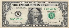 USA / Chicago , IL. ** $1 Series of 2017 A G / 7 Circulated Banknote XIII