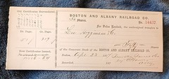 Treasure Office Adams County Check With Green Backs Rare 1878 Interesting.lot1.
