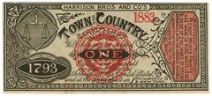 ND Harrison Bros and Co’s Town and Country $1 New York NY (L4739)