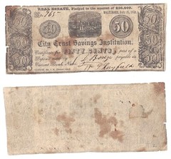 1840 50 Cents City Trust Savings Institution R-5 MD 5.30.7