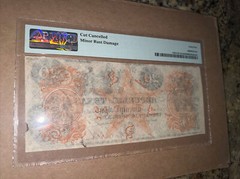 1839-1841 Republic of Texas Twenty Dollar Note PMG 45 Austin Red Back Beautiful