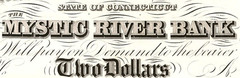 CT $2 GROTON Connecticut The Mystic River Bank 1850s PROOF Carpenter Casilear