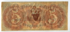 1850s Canal Bank New Orleans $5 Obsolete Banknote AU/UNC LG271