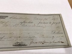 A&O-Charleston,South Carolina 1870 Promissory Note W.B. Mordicie-Archibald King