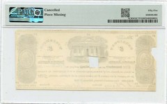 1842 $5 Territory of Wisconsin Obsolete Note Treasurer’s Office PMG AU55