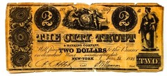 The City Trust & Banking Co. New York Dec, 21, 1839 $2 Reproduction Banknote