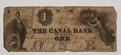 1845 $1 Canal Bank of Albany Obsolete Note Counterfeit NY250-05 – CA1036