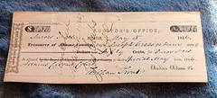 Treasure Appropriation Note From Pennsylvania Bank 1852 Aug,4 Lot1.