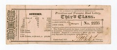 1825 Providence and Worcester Road Lottery – RHODE ISLAND Lottery Ticket