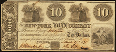 NY $10 NEW YORK CITY The New York Loan Company March 1838 Harris H816