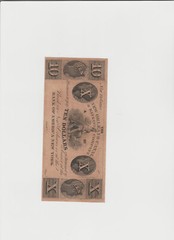 $10 note New Orleans Canal Banking CO. Bank or America NY. unissued