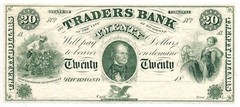 $20 Richmond Virginia Traders Bank 18xx, Haxby VA195G4