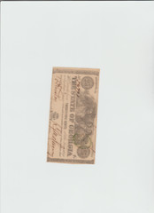 1863 25c The State of Georgia, Milledgeville GA Confederate Fractional