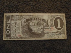 OREGON LABOR SCRIP SALEM 1896 BRANCH 108 ONE UNIT RARE