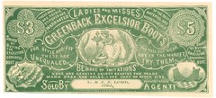 ND Ladies & Misses Greenback Excelsior Boots, Boston, MA Ad Note (59957)
