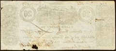 PA $20 HONESDALE Wayne County Pennsylvania Nov 7, 1859 Government Scrip