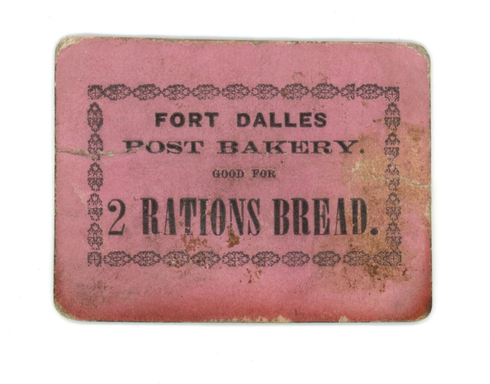 ND Fort Dalles Post Bakery 2 Rations Bread Oregon OR (L4997)