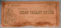 $2 ROME Floyd County Georgia «RIDGE VALLEY STORE» 1870s Scrip • Remainder