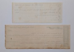 Two Civil War Sutler Remainder Notes – 6th Ohio, 109th N.Y.