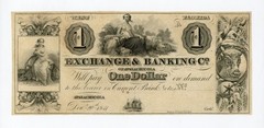 1841 $1 The Exchange & Banking Co. of Apalachicola, FLORIDA Note