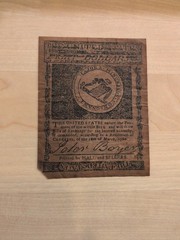 1780 REPRODUCTION Colonial Bill Eight Dollars Massachusetts Bay