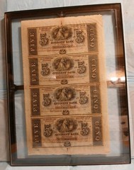 UNCUT – FULL SHEET 2 SIDED 1800’s Citizens’ Bank of New Orleans • MINT!
