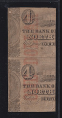 $1 1861 CSA BILL North Carolina ONE DOLLAR NOTE Large CR24 Raleigh NC $4 Bills