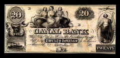 Canal Bank,New Orleans $20 Unissued 1831-60