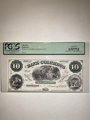 Bank Of Columbus Georgia $10 1859 Special Proof Gem New