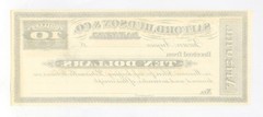 1800’s $10 Safford, Hudson & Co. Bankers – Tucscon, ARIZONA Bank Receipt AU