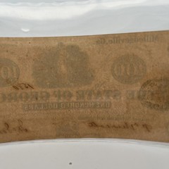 1862 $100 State Of Georgia Milledgeville Civil War Era Obsolete Currency Note