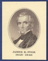 VINTAGE AMERICAN BANK NOTE Co. ENGRAVING: PRESIDENT JAMES K. POLK (125)