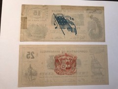A&O-1861 South Carolina Corporation Of Branchville Plus Cheraw 15&25cents-SC