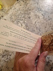 1991 Series B 2.00 Food Stamp Book