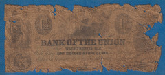 $1.50 Bank of The Union Washington DC Obsolete Bank Note Odd Denomination Bill