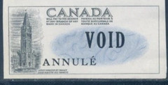 Government of Canada Savings bond VOID CANCELED coupon