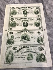 A&O-UNCUT SHEET-Traders Bank Virginia-20-20-50-100-Richmond, VA