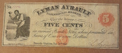 Nunda Station, NY Lyman Ayrault Commercial Broker 5c Dated Nov 20 1862 Civil War