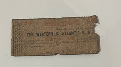 25c Western & Atlantic Railroad Red Train 1862 Civil War Era Note CSA GA Bill
