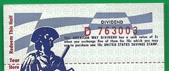 US Savings BOND Stamp 2c SCRIP SERIAL # will very 5 REDEAMBLE FOR A 10c STAMP